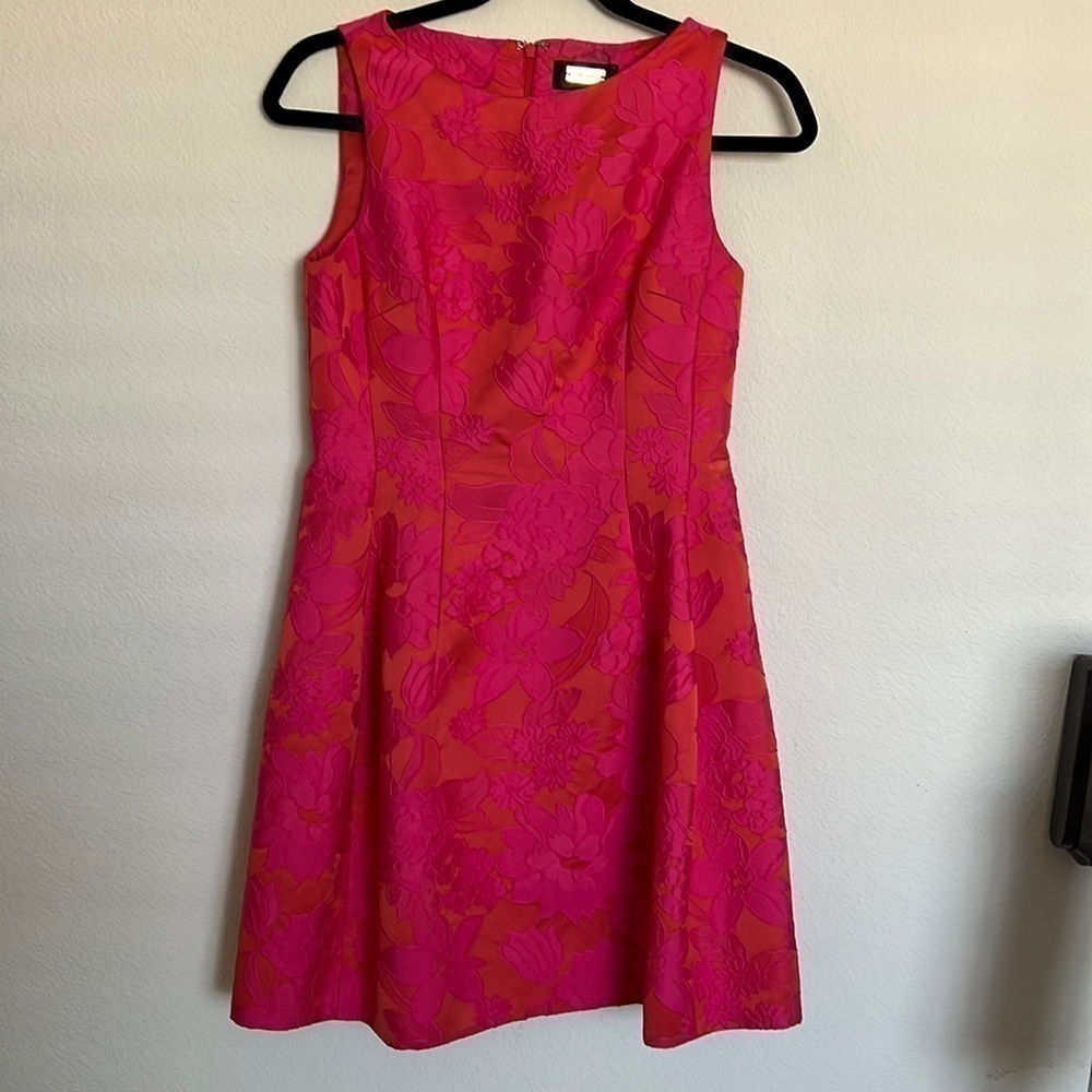 ALEXA Admor midi dress floral fuchsia and orange